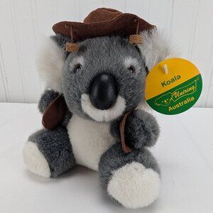 Uni Toys Koala Wearing Hat & Vest Plush Stuffed Animal 6" Uniring Australia New